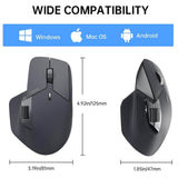 Rapoo MT760M Multi-Mode Wireless Optical Mouse, Bluetooth 5.0 & 2.4G Multi-Mode Connection Up to 4 Devices, 11 Programmable Buttons, 4000 DPI HD Sensor (Container Product Without Box) - Imported from UK