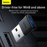 Baseus BA04 Mini Wireless Bluetooth 5.0 Adapter, USB Receiver Dongle - Imported from UK