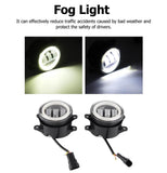 Amazon 4" Super Bright Universal Fog Spotlight With Halo Ring DRLs & Indicators, Driving Fog Lamp for Cars & Motorcycles (Set of 2) - Imported from UK