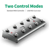 MeloAudio Midi Commander Guitar Base Multi-Effects Portable USB MIDI Foot Controller, Foot Switches - Imported from UK