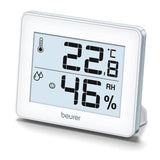 Beurer HM16 Thermo-Hygrometer, Indoor Climate Control for a Healthier Home, Displays Room Temperature & Humidity, Easy to Interpret Smiley Face Sequencing - Imported from UK