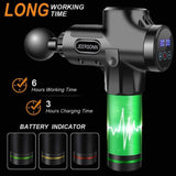 JEERSONN Muscle Massage Gun with 6 Massage Heads 30 Speeds & LCD Display, Ultra-Quiet Hand-Held Deep Tissue Muscle Massager - Imported from UK