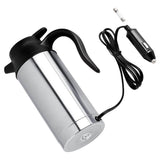 Car Electric Kettle, 12V 750ml Stainless Steel Travel Kettle Thermoses for Heating Water Coffee Milk Tea & More - Imported from UK