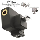 DJI CYNOVA Osmo Action Dual 3.5mm/USB-C Adapter - Imported from UK