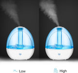 YOLEO 1800ml Ultrasonic Cool-Mist Humidifier Whisper-Quiet Automatic Shut-off with Night Light, High Output, Ultra Quiet, Large Capacity Vaporizer - Imported from UK