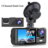 2 Channel Dash Cam Front + Inside, 1080P FHD Car Camera with Super IR Night Vision, WDR, G-Sensor, Loop Recording, Parking Monitor, 24 Hours Recording, Support 32GB Max - Imported from UK