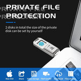 TANSHUOKJ 128GB Fingerprint USB3.0 Flash Drive, Biometric Security Protection Thumb Drive for PC/Smartphone/Laptop - Imported from UK