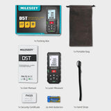 MiLESEEY 100M Laser Distance Meter With 2 Spirit Level Bubbles, ±2mm Accuracy, 2" LCD Backlight, Pythagorean Mode, Measure Distance, Area/Volume Calculation - Imported from UK