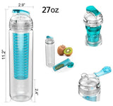 AVOIN Colorlife 27oz Sport Tritan Fruit Infuser Water Bottle BPA Free - Imported from UK