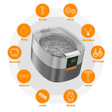 KEcoolke 750ml Ultrasonic Cleaner, Sonic Cleaning Machine with Digital Timer for Eyeglasses, Jewelries, Coins, Watch, Dentures, Razor & More - Imported from UK