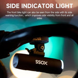 XOSS XL800 Bike Headlight, Aluminum, USB-C Rechargeable, Waterproof, 800 Lumens Bicycle Light with 5 Modes, Front Light Easy to Install for Road/Mountain Cycling - Imported from UK