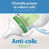 Dr Brown's Options+ Anti-Colic 270ml Single Glass Baby Bottle, Wide Neck Bottles - Imported from UK