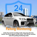 EUIOOVM Car Black Box DVR Dash Cam, 360-Degree Panoramic Car DVR, Full HD 1080P, 4 Channel Video Recorder, WiFi, GPS, G-Sensor, Front, Rear, Left and Right Vehicle Cameras, Loop Recording, WDR, Night Vision, 64GB Card Included - Imported from UK