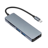 Ankeer TC18 5 in 1 Multifunctional USB Type C Hub Adapter, USB C to 2x USB 3.0, TF/SD Card Reader HD Converter - Imported from UK