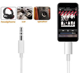 WamGra Lightning to 3.5 Aux Cable, 1M iPhone 3.5mm Aux Cable for Home Car Stereo Speakers Headphone - Imported from UK