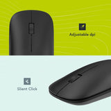 styletech Silent Multi-Mode Bluetooth 3.0/5.0 Wireless Mouse for PC / Mac / Chrome OS / Android / iOS - Imported from UK