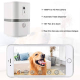 SKYMEE Petalk AI II Pet Camera Automatic Pet Treat Dispenser, WiFi Full HD 1080P Camera, Night Vision, Two-Way Audio, Motion Detection - Imported from UK