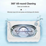James 450ml Ultrasonic Cleaner, 42 kHz Cleaning for Jewelry Brushes, Glasses, Watches, Coins, Teeth, Razors (Container Product Without Box) - Imported from UK