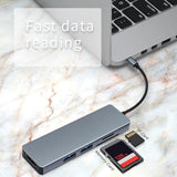 Ankeer TC18 5 in 1 Multifunctional USB Type C Hub Adapter, USB C to 2x USB 3.0, TF/SD Card Reader HD Converter - Imported from UK