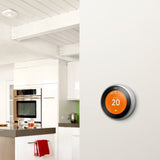 Google Nest Learning Thermostat 3rd Generation Stainless Steel Smart Thermostat, A Brighter Way To Save Energy - Imported from UK