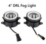 Amazon 4" Super Bright Universal Fog Spotlight With Halo Ring DRLs & Indicators, Driving Fog Lamp for Cars & Motorcycles (Set of 2) - Imported from UK