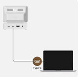 HAGIBIS Mini PC Monitor 8-in-1 USB-C Docking Station with 3.5" IPS Screen, USB 3.0 & HDMI - Imported from UK