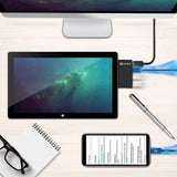 Microsoft® Surface Pro 5/6 Multi-Port 4-in-1 USB 3.0 Hub with 4K Display, Dual USB 3.0 Port, Type C Port - Imported from UK