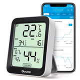 Govee Bluetooth Thermometer Hygrometer, Digital Indoor Humidity Meter with Smart Alert & Data Storage - Imported from UK