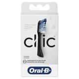 Oral-B Clic Toothbrush Replacement Brush Heads, Pack of 2 - Black - Imported from UK