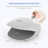 COMFIER Air Compression Hand Massager with Heat, 3 Levels Compression & Heating, Rechargeable Hand Massager Machine for Carpal Tunnel - Imported from UK