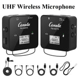 Camola UHF Wireless Microphone, Lavalier Mic with Receiver, USB Wireless Microphone for Interview & Wireless Lavalier Microphone for Smartphone, Vlogging, Video Recording, DSLR Camera - Imported from UK