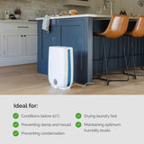 Meaco DD8L 8L/Day 650W Desiccant Dehumidifier with 3 Speed, Anti-Bacterial Continuous Drainage for Damp Condensation & Laundry Drying (Container Product Without Box) - Imported from UK