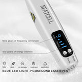 Neatcell Picosecond Pen, Blue Laser Light Treatment for Facial Dark Spots Removal, Tattoo Removal & Permanent Makeup Removal, Improves Skin Tone & Reduces Spots - Imported from UK