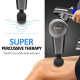 RENPHO Massage Gun Deep Tissue Muscle Massager with Adjustable Arm & 6 Massage Head, Percussion Handheld Electric Muscle Massager for Sore Muscle, Stiffness Pain Recovery - Imported from UK