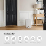 Meaco DD8L 8L/Day 650W Desiccant Dehumidifier with 3 Speed, Anti-Bacterial Continuous Drainage for Damp Condensation & Laundry Drying (Container Product Without Box) - Imported from UK