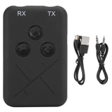 Cuifati RX‑TX‑10 Universal 2-in-1 Wireless Bluetooth 4.2 Transmitter Receiver A2DP Audio 3.5MM AUX Stereo Adapter Transceiver For TV PC Speaker - Imported from UK