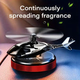 Car Air Freshener, Solar Energy Rotating Helicopter Aroma Diffuser, Long Lasting Fragrance Perfume, Cars Interior Decoration - Imported from UK