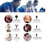 RENPHO Massage Gun Deep Tissue Muscle Massager with Adjustable Arm & 6 Massage Head, Percussion Handheld Electric Muscle Massager for Sore Muscle, Stiffness Pain Recovery - Imported from UK
