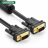 Ugreen VGA SVGA HD15 Male to Male Video Coaxial Monitor Cable with Ferrite Cores Gold Plated Compatible for Projectors HDTVs Displays 1M - Imported from UK