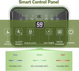 Pasapair 20L Dehumidifier with 6L Water Tank, Auto & Manual Drainage Function, Timer Function, Child-lock Function, Ultra Quiet Ideal for Removing Damp Mold Moisture from Basements, Home, Kitchen, Large Room, Bedroom, Garage - Imported from UK