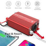 BESTEK® 300W Pure Sine Wave Power Inverter with 4.2A Dual USB Ports & 1 AC Socket, 12V-220V Converter for Car, Truck - Imported from UK