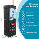 MiLESEEY 120M Digital Laser Distance Meter with Upgraded Electronic Angle Sensor, Accuracy ±2mm, Area, Volume & Pythagorean Measurement, 2