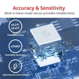 SwitchBot Thermometer & Hygrometer, Wireless Temperature & Humidity Sensor for Smart Home - Imported from UK