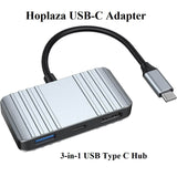 Hoplaza USB C to HDMI Adapter, 3 in 1 USB Type C Hub Adaptor PD Charging Port, USB 3.0 Port, 4K 30Hz HDMI - Imported from UK