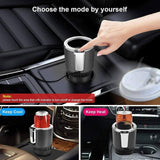 Car Cooling & Heating Cup Holder 2‑in‑1 Smart Auto Cup Drink Holder with Display Temperature for Water Coffee Beverage Milk - Imported from UK