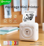 PeriPage A6 Mini Thermal Printer, Inkless Bluetooth Pocket Printer for Print Picture List Memo Tags Barcode Receipt Labels - Imported from UK