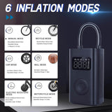 Xiaomi Mijia 2 Cordless Battery Powered Portable 150psi Tire Inflation Air Pump with Digital Tire Pressure Detection for Car, Scooter, Bike, Basket Ball and More (2nd Gen Electric Air Compressor) - Imported from UK