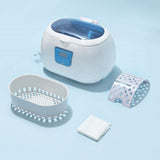 MTM 600ml Ultrasonic Cleaner, 43000Hz Ultrasonic Stainless Steel Tank with 5 Time Settings for Cleaning Jewelry Glasses Watches Dentures Coins CDs & More - Imported from UK