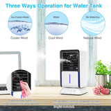 Infray Personal Air Cooler Portable Air Conditioner, Oscillating Small Evaporative Air Circulator Desktop Space Cooler with Timer Function & 320ml Water Tank - Imported from UK