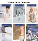 Zigbee 3.0 Smart Water Leak Detector Sensor - Battery-Powered Flood & Water Alarm - IP66 Waterproof